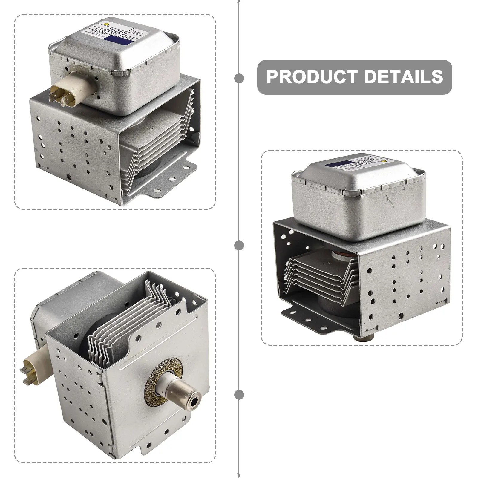 Microwave Replacement Parts 2M219J Magnetron Best-in-class Parts Improved Functionality Metal Construction For Galanz Microwave