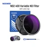 NEEWER 67mm ND2-400 Variable ND Filter with Lens Cap, Lanyard, Cleaning Cloth, Precise Neutral Density Adjustment Optical Glass 1