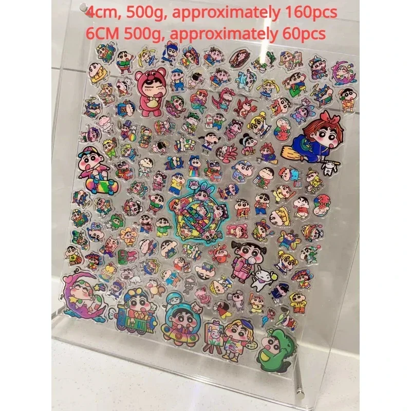 

6CM Sanrio Fashion DIY Stickers Double-sided Transparent Acrylic Sheet Kuromi Kitty Material Patch Phone Case Keychain Material