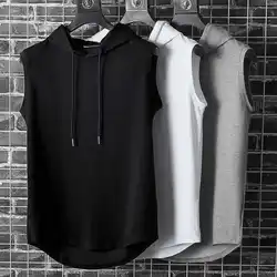 MRMT 2024 Brand New Men's Tank Tops Vest Sleeveless Tees For Male Hooded Man Vests Tops Hip Hop Men Tank Top T shirt