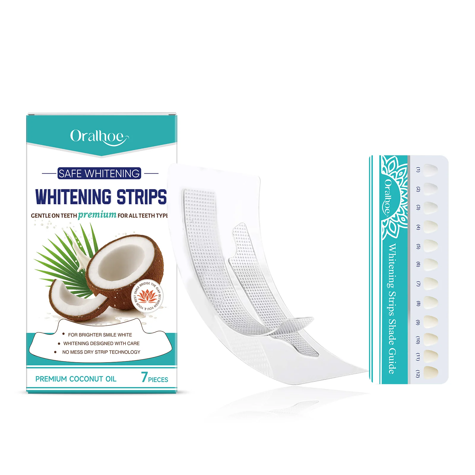 ORALHOE 7 stks/doos Tanden Whitening Strips Verwijderen Vlekken langdurige Whitening Effect Houden Mond Gezonde Frisse Adem Cover Tand