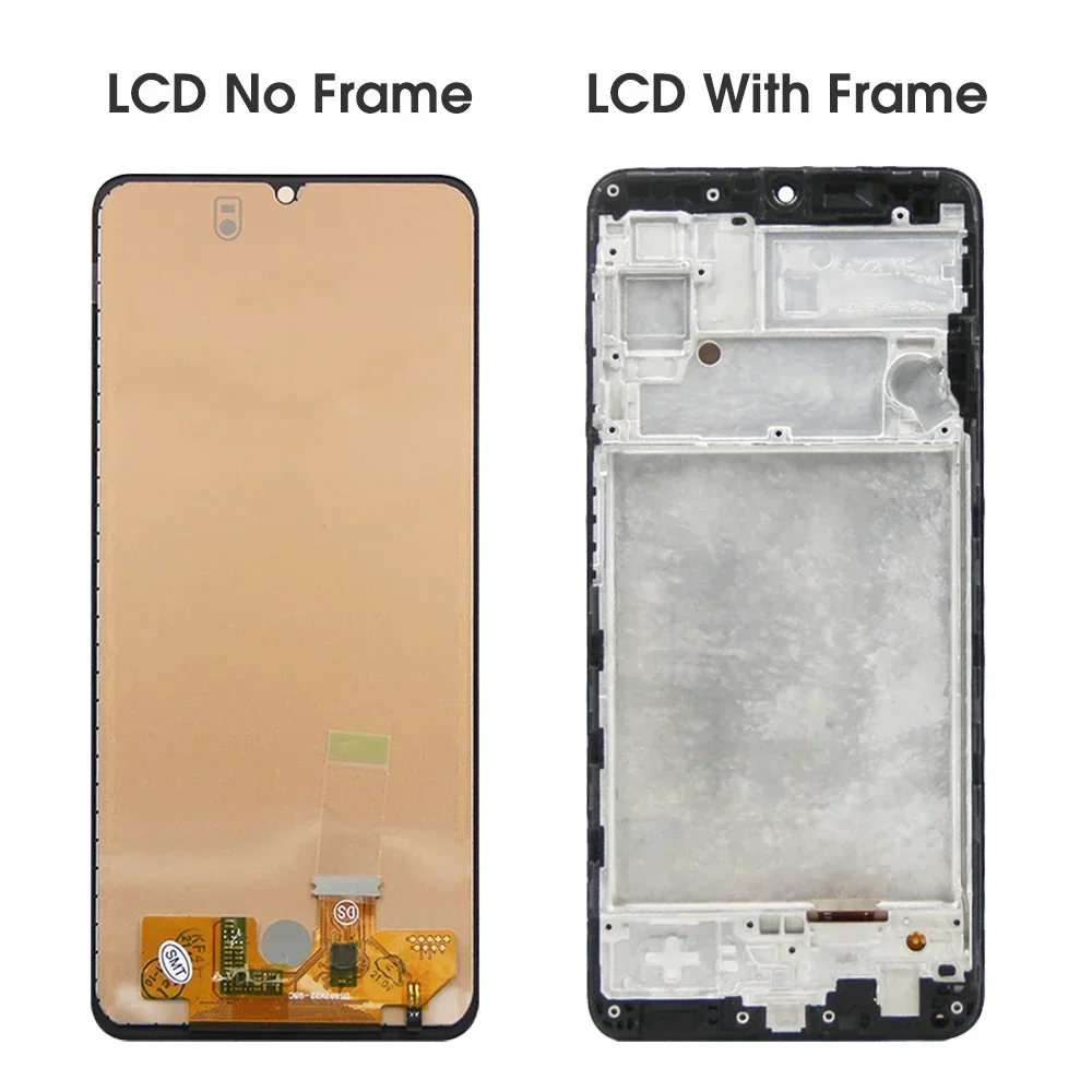 삼성에 적합한 갤럭시 A22 A225 A225F A225F A225F/DS LCD 디스플레이 디지털 터치 스크린, 프레임 어셈블리 포함, 6.4 인치 4G 스크린 교체