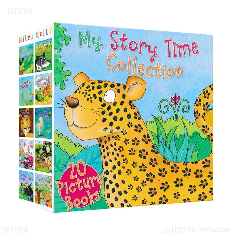 20 Libri/Set Fiabe Animali Inglesi Per Bambini My Story Time Collection Libro Di Fiabe Inglese Educazione Precoce Apprendimento Difuya