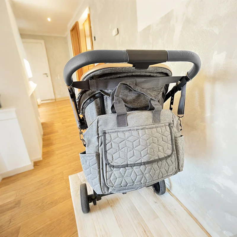 Description Picture 4 of itemBaby Diaper Bag Nappy Bag Mummy Bag Waterproof Travel Baby Diaper Bags for Mom Stroller Mommy Maternity Totes Shoulder Bags Kids