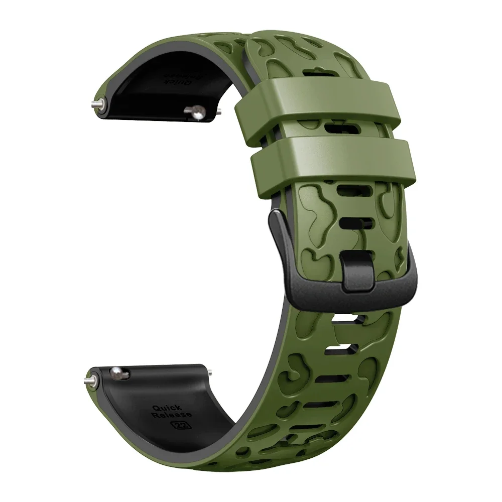 Silicone Sport Wristband – 22mm Smartwatch Strap