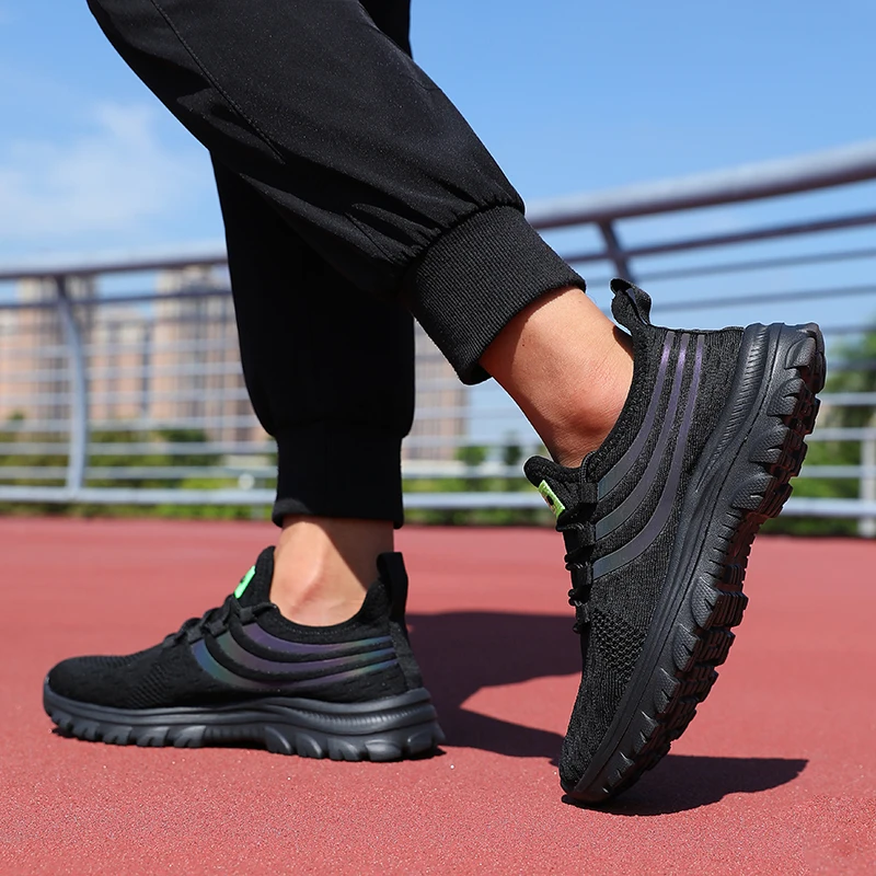 Casual Sneaker Men's Summer Platform Fashion Jogging Trend Sneakers Mesh Outdoor Running Anti Odor Lightweight Training Shoes