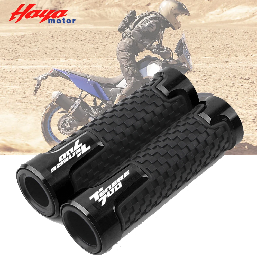 

With logo TENERE700 For Yamaha TENERE 700 2019 2020 Universal All Year Motorcycle CNC High Quality handlebar grips handle bar