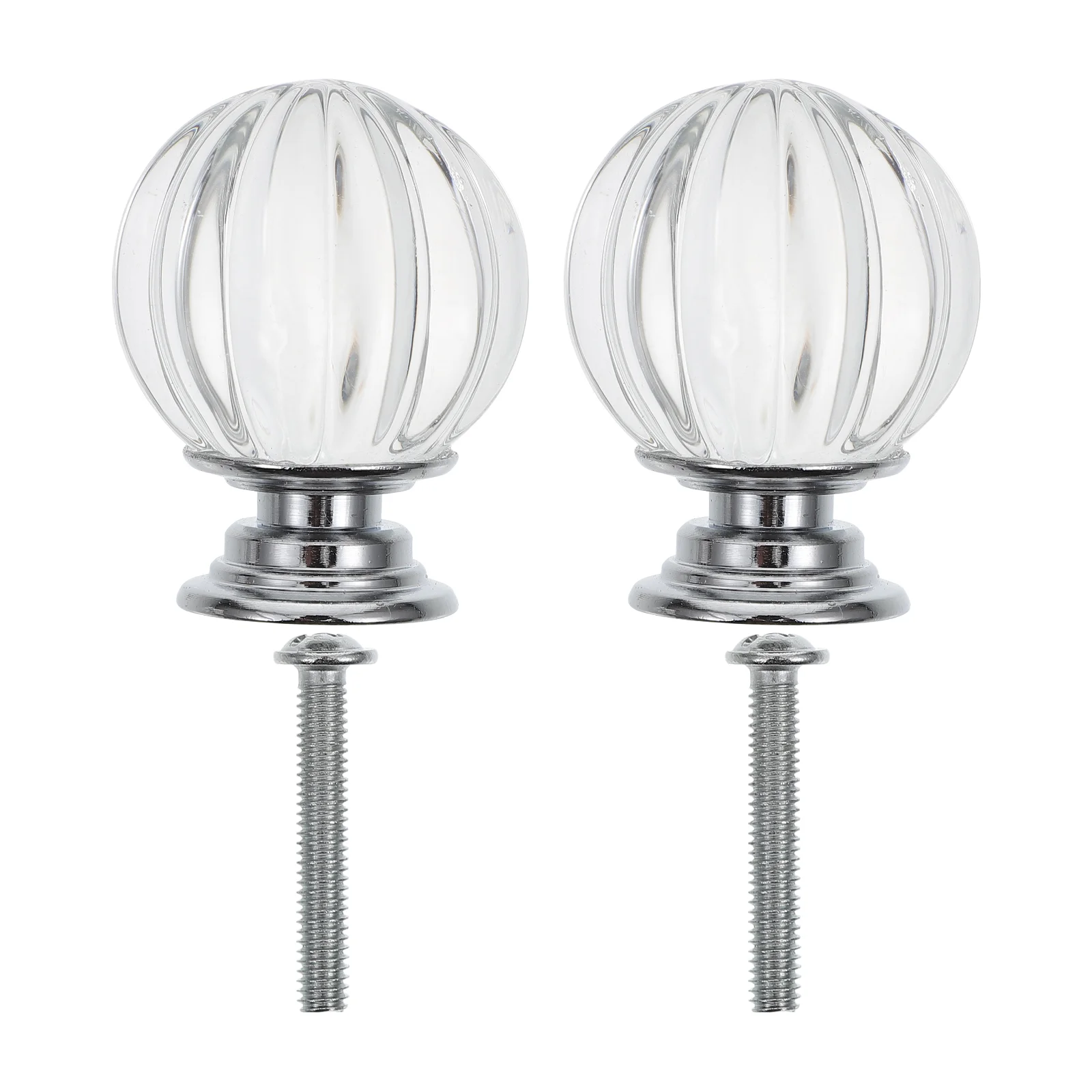 

Crystal Glass Lamp Finial Lampshade Hair Ornament Acrylic Curtain Rod Creative Light Knob DIY Decor