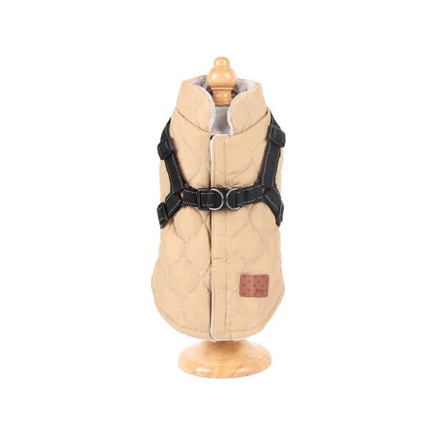 Warm Dog Clothes for Small Dog Windproof Winter Pet Dog Coat Jacket Padded Clothes Puppy Outfit Vest Yorkie Chihuahua Harnes 2