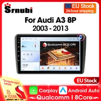 Autoradio Android Auto et Carplay 2din, pour Audi A3 2 8P 2003-2013 S3 2006-2012 RS3 2011 2012, lecteur GPS 4G WiFi, multimédia stéréo 1