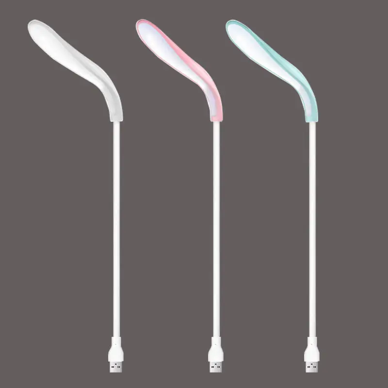 미니 휴대용 노트북 USB LED 빛 BendableTable 책상 램프 독서 작업 보조베터리 캠핑 PC 노트북 책 야간 조명