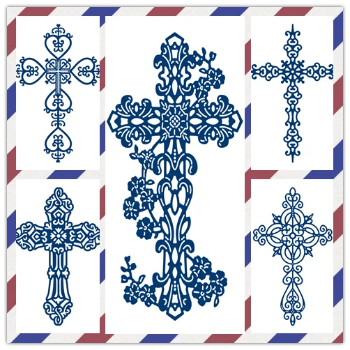 

2023 Old Halloween Lace Cross Retro Christmas Metal Cutting Dies Paper Card Craft Mold Dies Scrapbooking No Stamps
