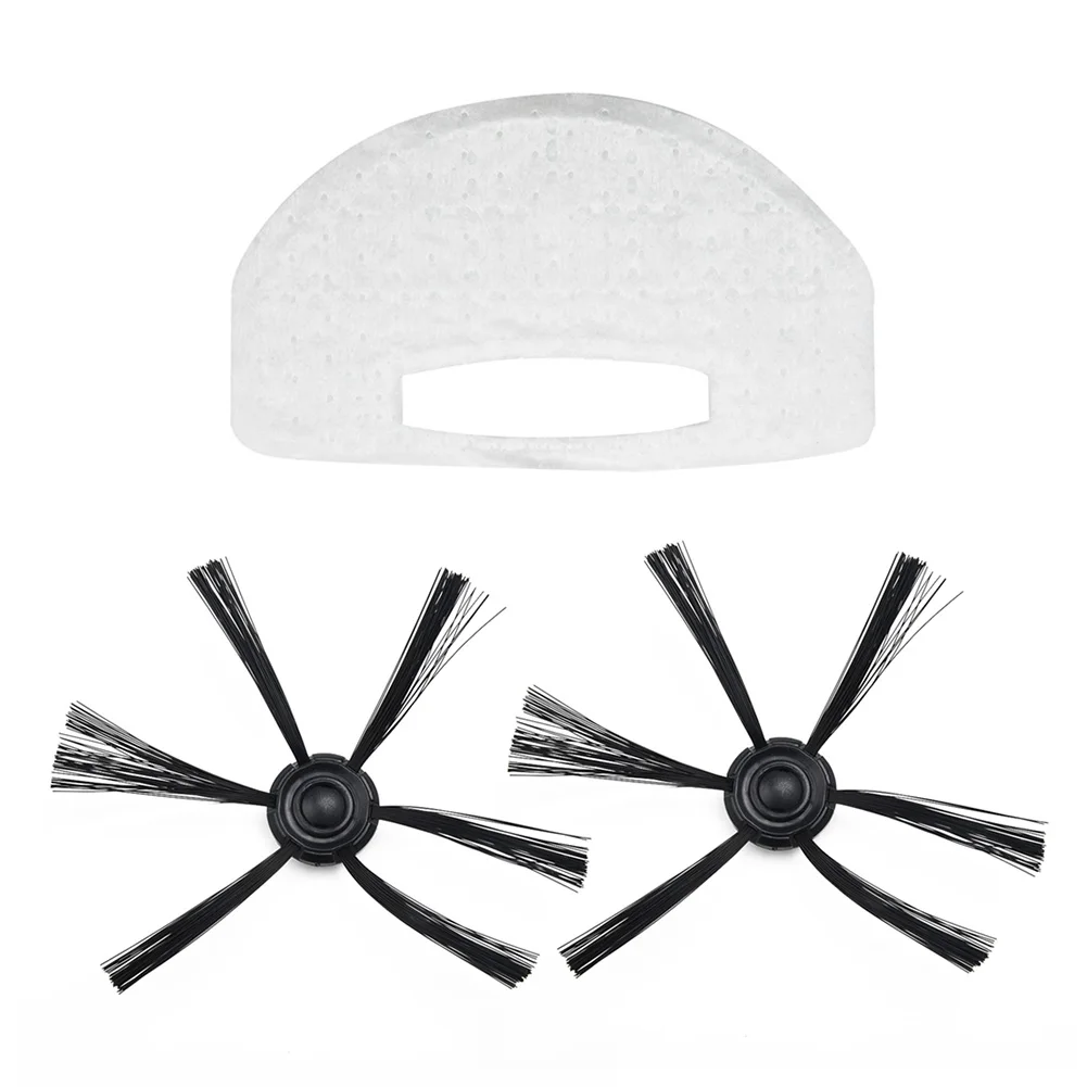 3pcs/set Side Brush + Filter For Mondial W100 Wap Vacuum Cleaner RB01 / Multilaser HO041 Robot Vacuum Cleaner Parts Accessories cleaning side brushes 4pcs accessories cleaner part for multilaser ho041 for mondial for multilaser for wap w100