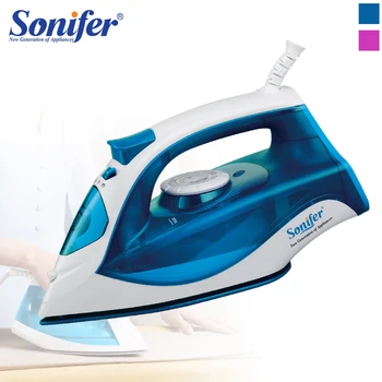 의류용 스팀 다리미 2000W 가정용 패브릭 세라믹 열판 전기 다리미 다림질 250ml 빠른 가열 Sonifer, 의류용 스팀 다리미