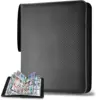 900 Pockets Card Binder Sleeves with Zipper, Double Sided Pockets Card Holder Carry Card Case for TCG CCG Card Storage(Black) 1