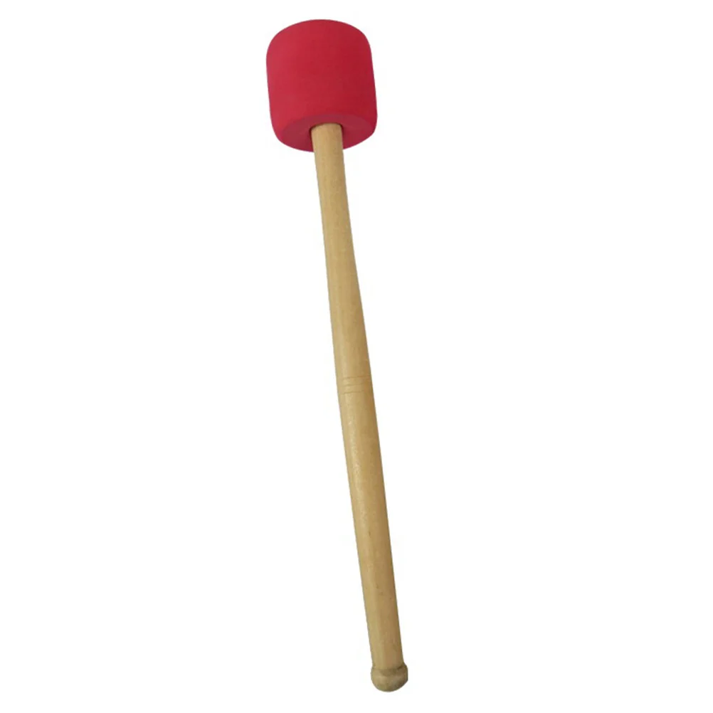 

Wooden Drumstick Tips Wood Handle Mallet Percussion for Percussion Bass Drum ( Red )