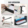 Heavy Duty Paper Cutter, 12" Industrial Commercial Guillotine Paper Cutter for A4 Paper, 400 Sheet Capacity 5