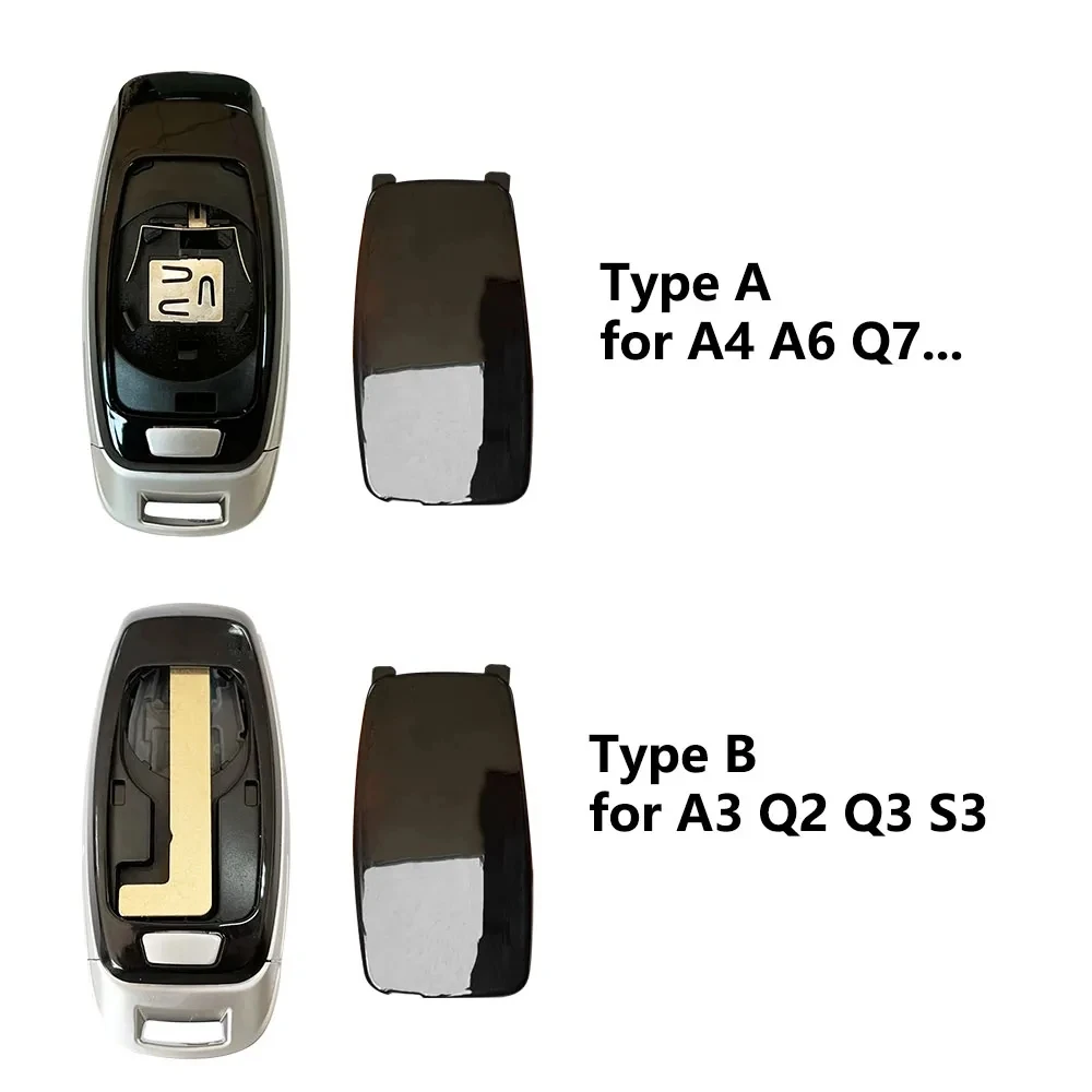 KEYECU 3 Button Upgraded Modified Smart Remote Key Shell Case Fob For Audi  A1 A3 A4 A6 A8 Q2 Q3 Q5 Q7 R3 RS3 RS5 S1 TT