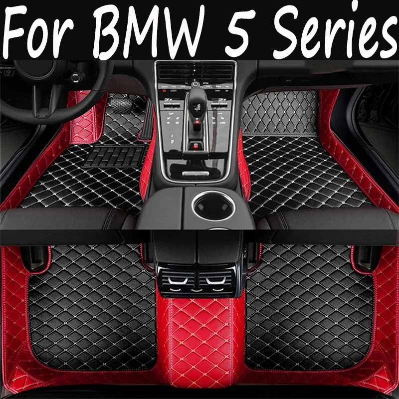 

Custom Car Floor Mat for BMW 5 Series E61 Touring F11 G31 F07 Gran Turismo Year Interior Details Accessories Carpet