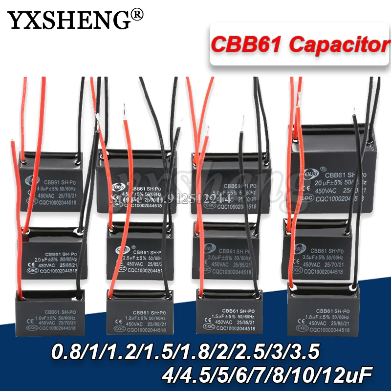 4 Uf 450V CBB61 Fan Condensator 4 Uf Fan Start Con... - Vicedeal - Foto 9