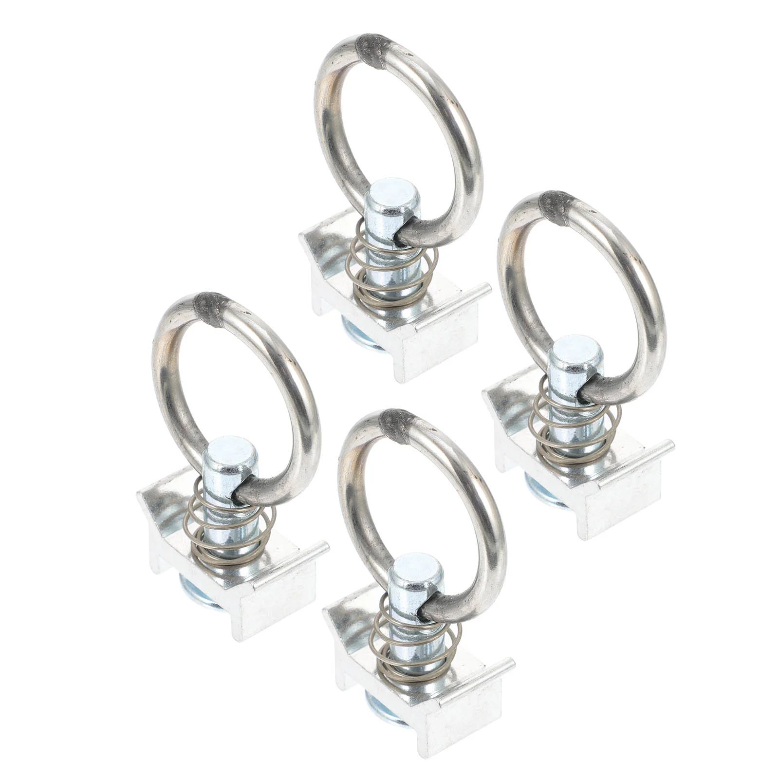 

6 Pcs Lighting Frame Hanging Buckle Track Accessories Rails Fasteners Round Ring Fitting Rings Stainless Steel