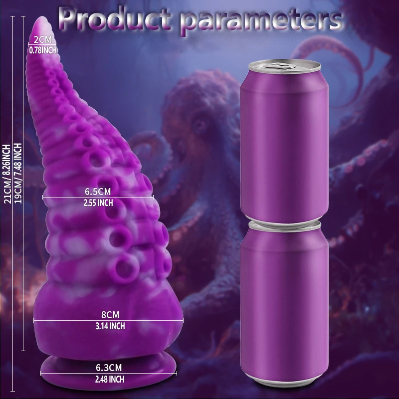 Liquid Silicone Octopus Tentacles Adult Toy Sex Toy Anal Plug Progressive Vaginal Dilator Monster Penis G-spot Massager