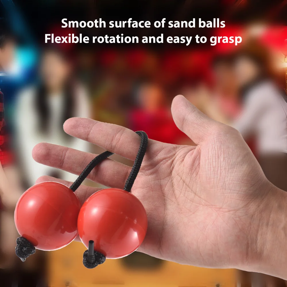 African Rhythm Sand Ball Shakers Percussion Instrument Hand Shaker Balls for Party Stage Performance 2Pcs Egg Shakers