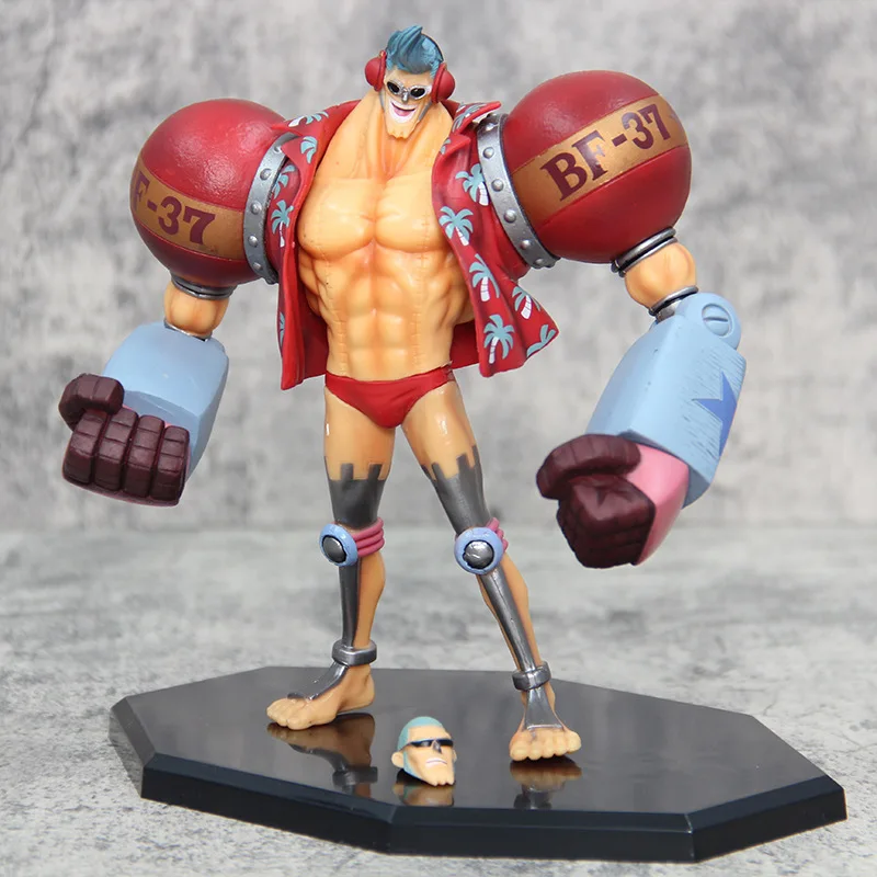 

Аниме One Piece FRANKY The New World Arc Ver. ПВХ экшн-фигурка манга Статуя Коллекционная модель детские игрушки куклы подарки 18 см