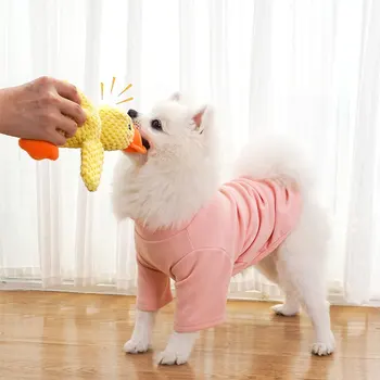 Dog Calming Duck Pet Plush Toy with Quacking Sound Calming Duck Dog Toy Pillow Toy Dog Stuffed Animals Chew Toy for Dogs 4