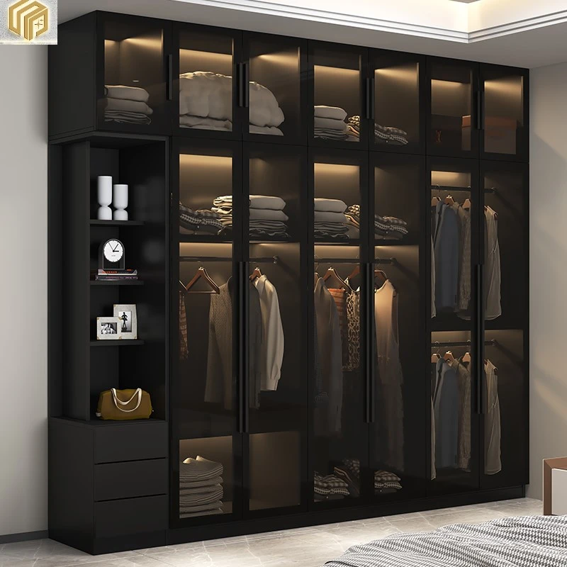 Kledingkast Huishouden Eenvoudige Moderne Luxe Hoek Garderobe Combinatie Kast Deur Grote Garderobe Economie| | - AliExpress