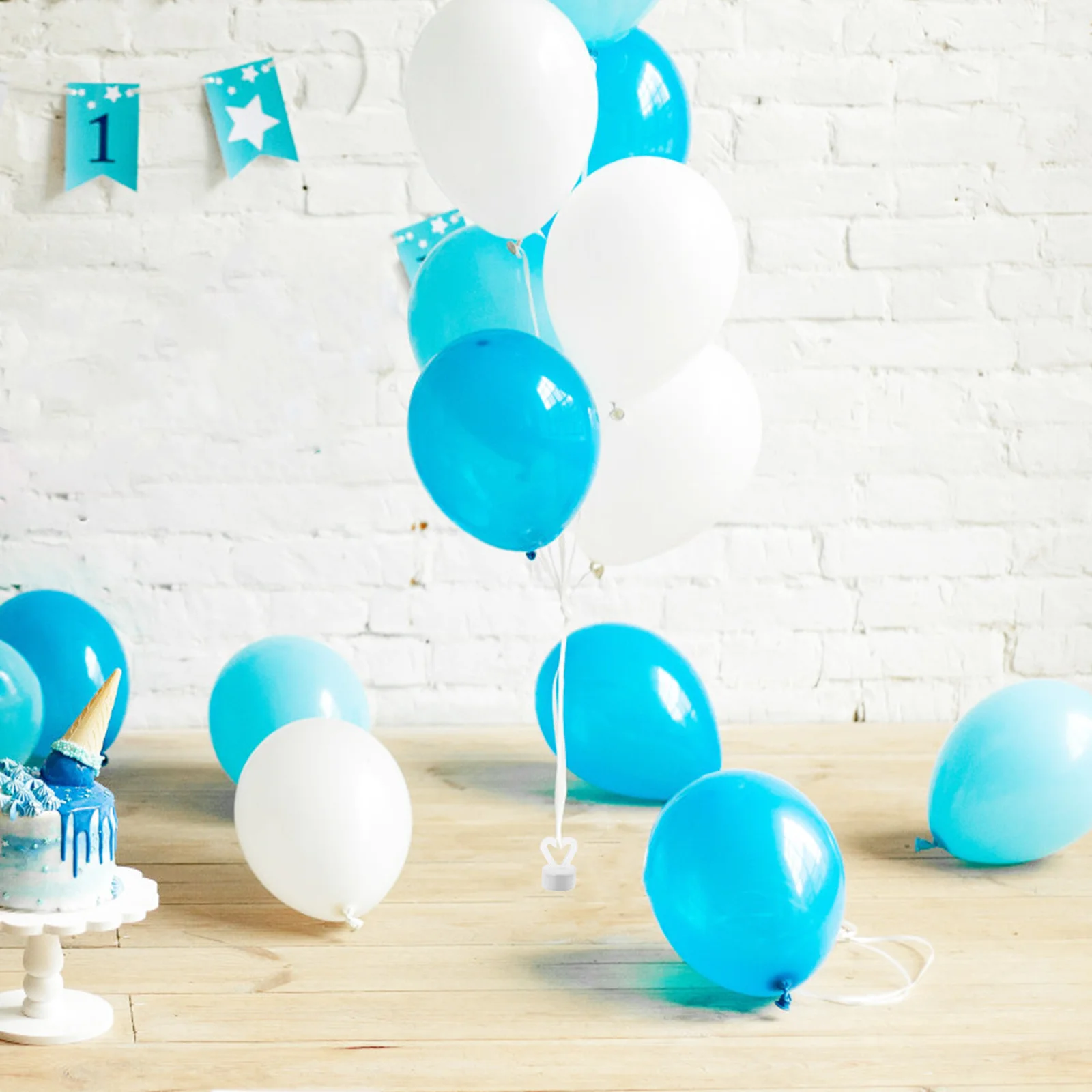 6 pcs Wedding Accessories Helium Holders Reusable Balloon Weights Solid Metallic Balloon Bases For Birthday Party Celebration - 2