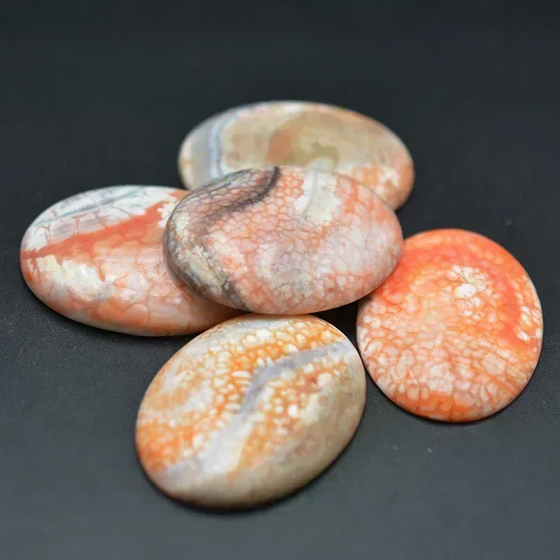 Natural Stone Beads 30x40mm No Hole Beads Natural Rubies Zoisite Quartz Stone Cabochon Jewelry Accessories Bead DIY Handmade for Ring Pen