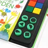 Fingerprinting Books With Rubber Stamps Ink Pad Activities Doodling Book Animal Garden DIY Craft Toy 4
