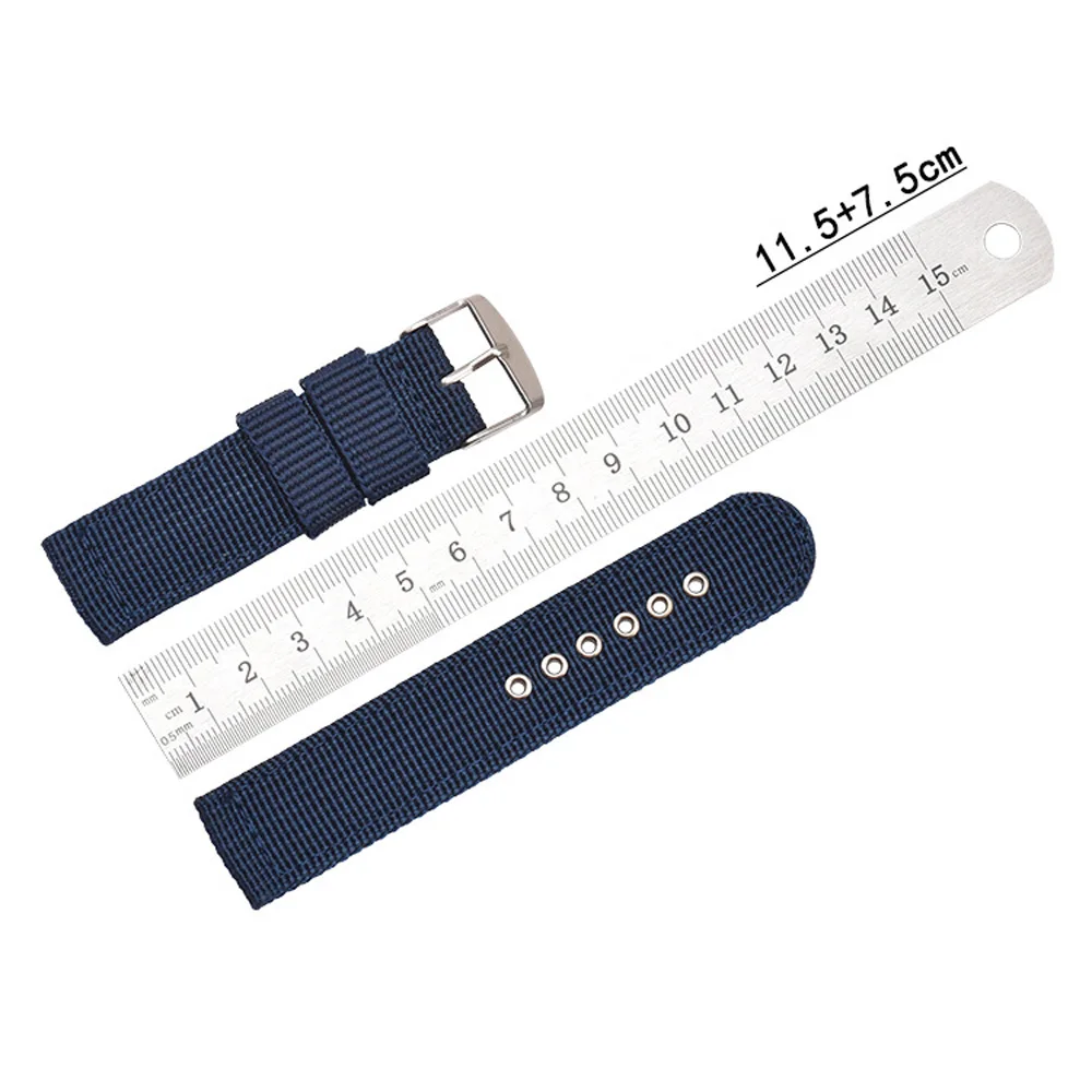 Waterproof Nylon Canvas Watch Band - Soft & Comfortable Universal Replacement Strap