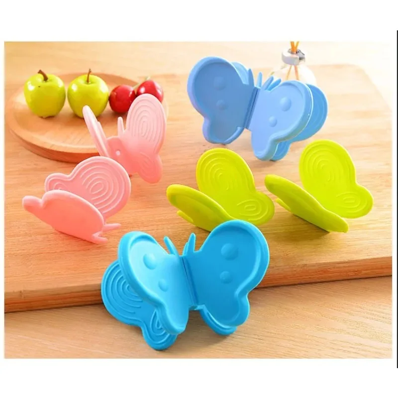 2pcs/lot Silicone Oven Mitts Heat Resistant Pot Holder Kitchen BBQ Grilling Microwave Baking Tools