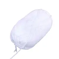 50g Milk Cotton Yarn Cotton Chunky Hand-woven Crochet Knitting Wool Yarn Warm Yarn for Sweaters Hats Scarves DIY (White) 1