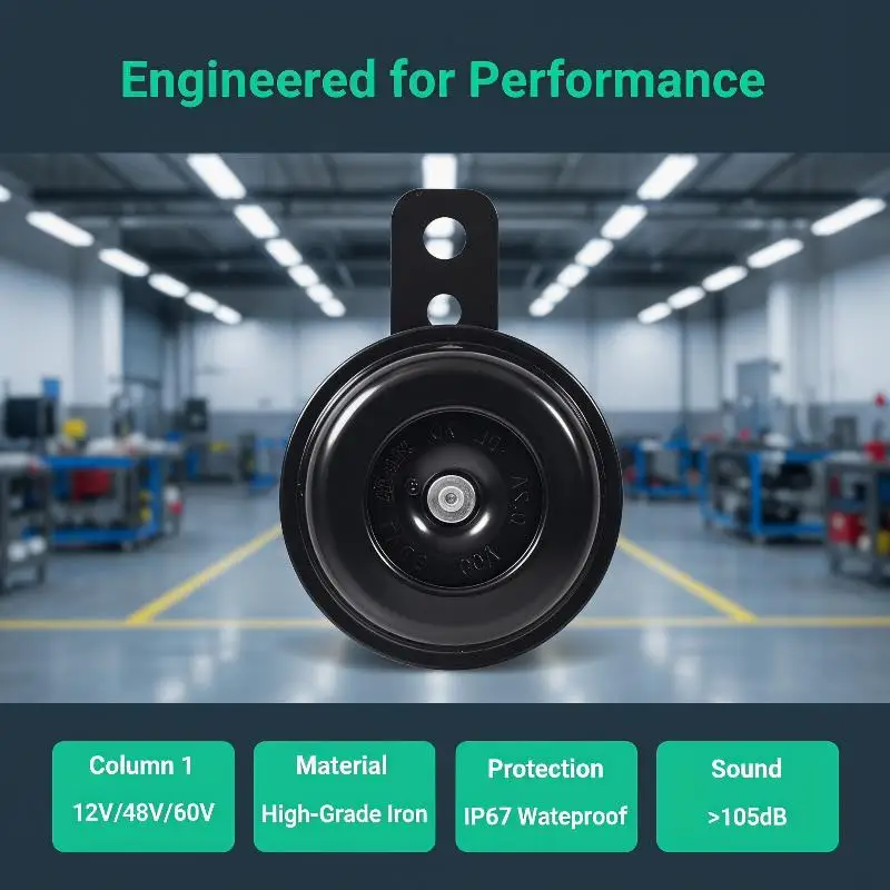 Durable Waterproof Universal Electric Motorcycle Horn