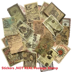 Vintage Aesthetic Beauty Deco Paper Stickers - 60pcs for Scrapbooking and Journaling (Modern Times)