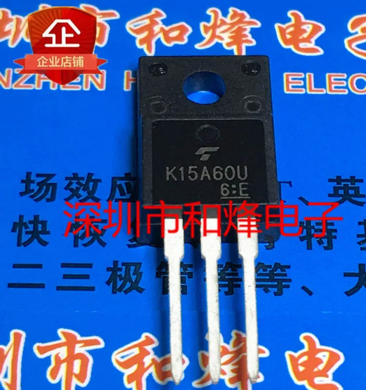 

(5PCS/LOT) K15A60U TK15A60U TO-220F MOS 600V 15A New Original Stock Power chip