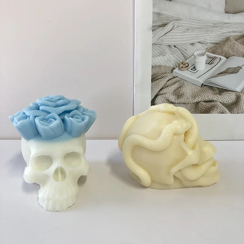3D Skull Silicone Mold, Soap Mold,candle Mold,candle Plaster