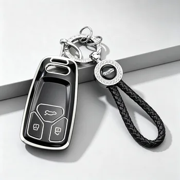 Guscio in TPU per chiave auto Audi A4 B9 A5 A6L A6 S4 S5 S7 8W Q7 4M Q5 TT TTS RS Coupé - Accessori Cover per chiave remota auto