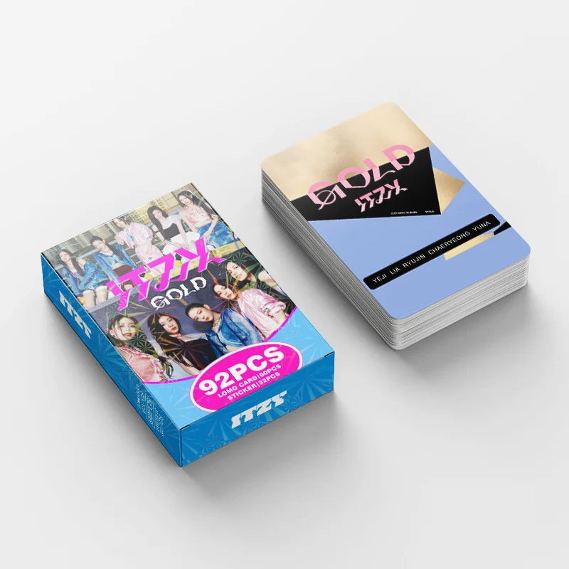 ITZY Album LOMO Card YEJI Lia RYUJIN CHAERYEONG YUNA Fan Collection Photo Card Postcard Album Greeting Sticker 92pcs/set