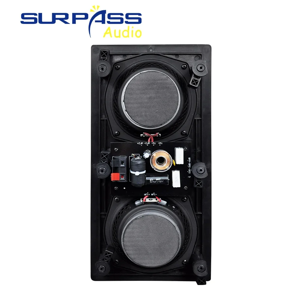 100Watts HiFi Coxial Ceiling Speaker 5"x2 Home Theater Sound PA System Indoor Roof Loudspeaker Audio Background Music High Bass