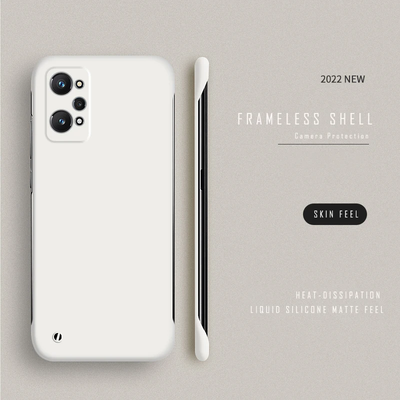 Εξαιρετικά λεπτή σκληρή θήκη υπολογιστή χωρίς πλαίσιο για OPPO A91 A31 A5 A9 2020 Realme GT Master Explore GT Neo 2 3 Ματ Θήκες καλύμματος_voghion.com