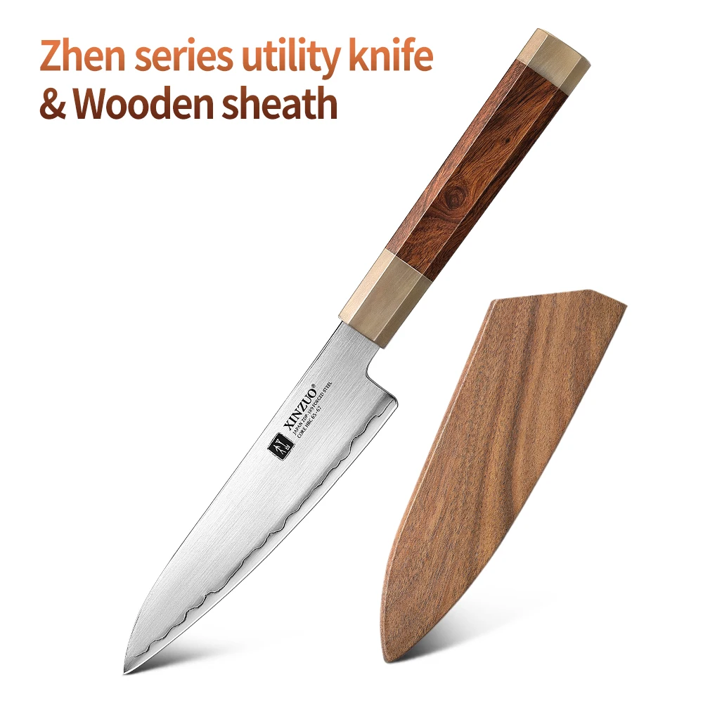 XINZUO 5.5'' Petty Knife Japanese ZDP-189 Power Steel Small