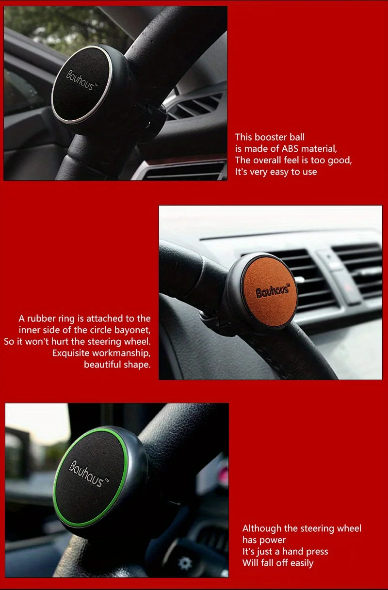 Universal Auto Drehen Lenkrad Booster Power Griff Zubehör 360-Grad-Drehung Lenkrad Knopf Ball arbeitssparend – Detail 8