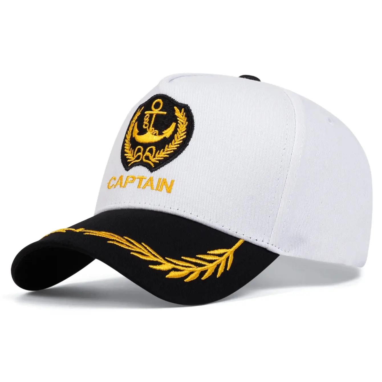 Baseball Caps Unisex CAPTAIN/FIRST MATE Letter Embroidery Spring and Autumn Outdoor Adjustable Casual Sunscreen Hat