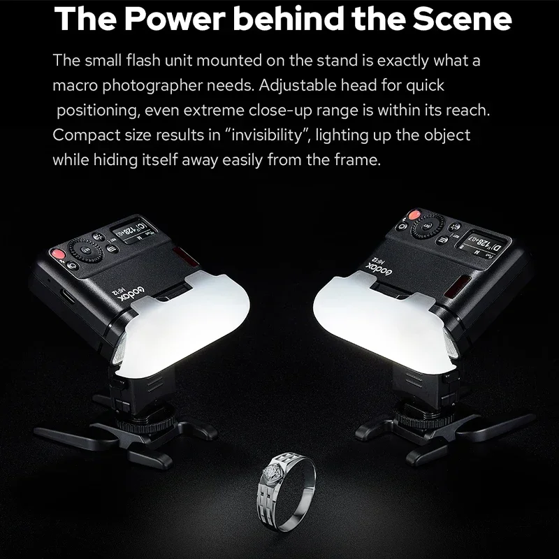 Godox MF12 K2 Macro Flash Color Light 2.4GHz Wireless X System TTL Flash Speedlite for FUJIFILM Canon Nikon Sony Olympus Camera