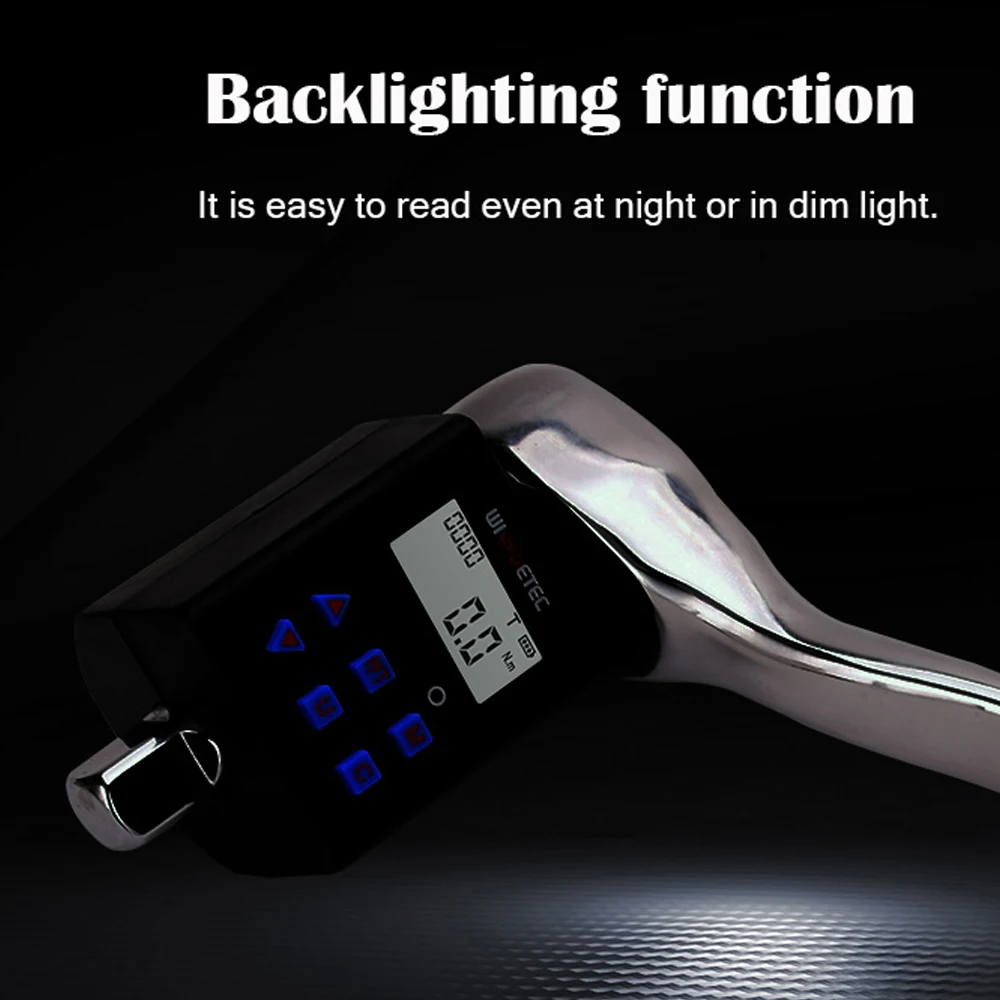 3/8"1/4"1/2" High Accuracy Digital Torque Wrench Electronic Digital Torquemeter Adjustable Torque Meter Adapter Universal Wrench