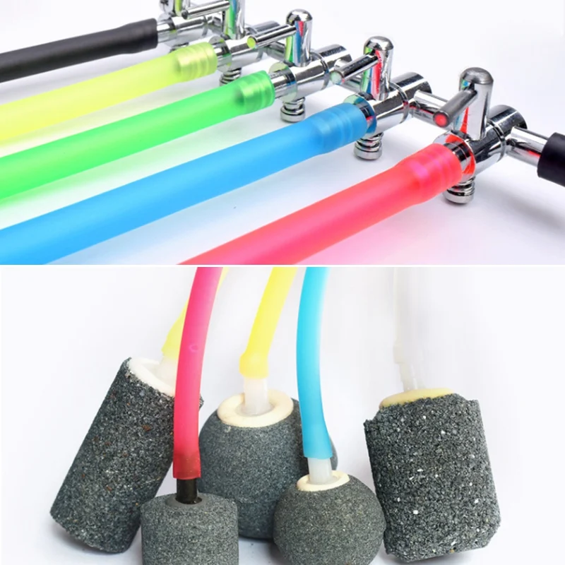 Length 5M 4x6mm Aquarium Air Pump Hose Colorful Silicone Tube Fish Tank Oxygen Pump Flexible Tube Food Grade Transparent Hose 5